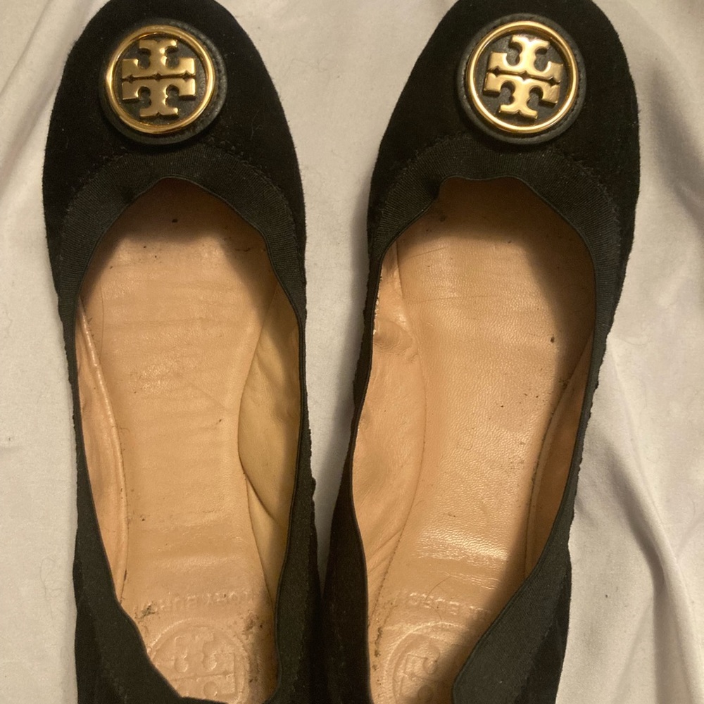 Tory Burch suede ballet flats
